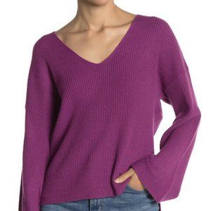 Free Press V-Neck Knit Sweater